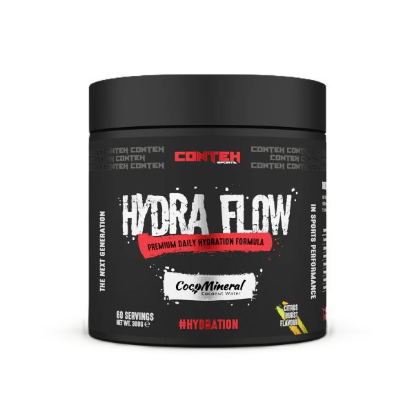 Conteh Sports Hydra Flow, Citrus Burst - 300 g elektrolitai