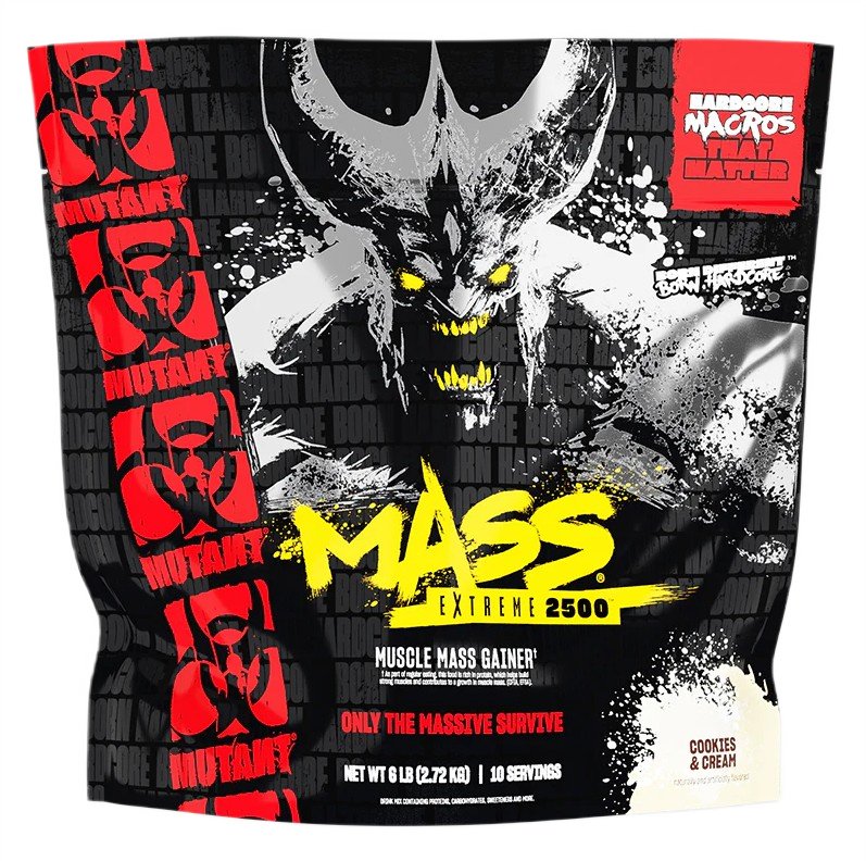 Mutant Mass Extreme 2500, Cookies & Cream - 2720 gramų maisto papildas