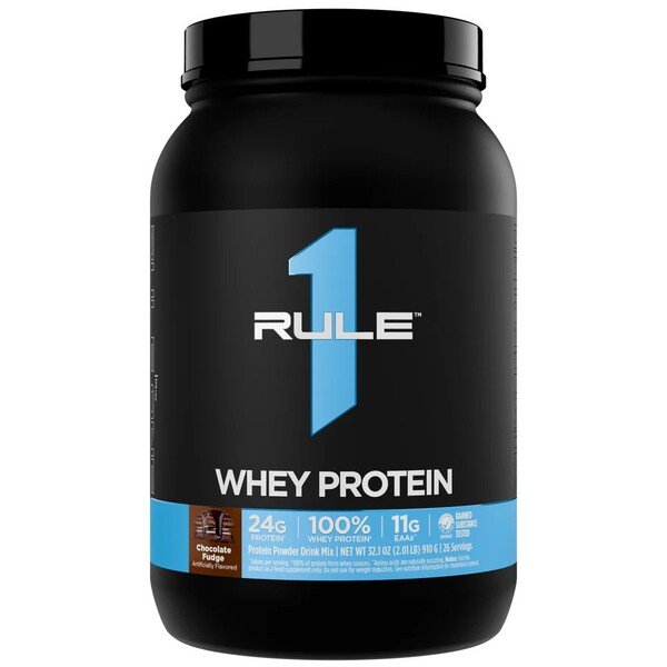 Rule One R1 Whey Blend, Chocolate Fudge - 910 gramų, baltymų papildas