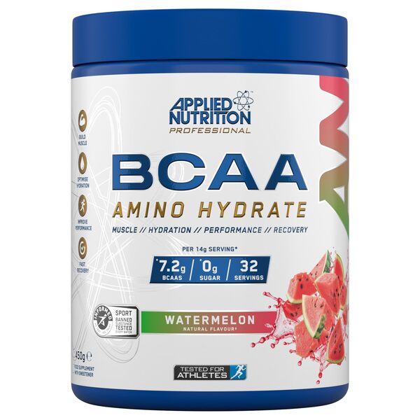 Applied Nutrition BCAA Amino Hydrate, Watermelon - 450 g sportinis papildas