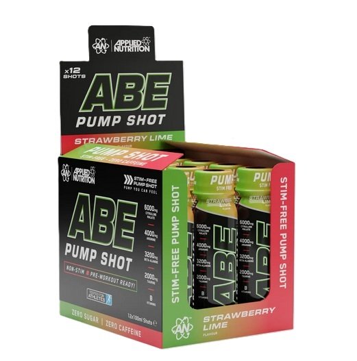 Applied Nutrition ABE Pump Shot, mansikka-lime - 12 x 100 ml.