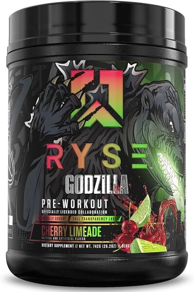 Pre-workout papildas RYSE Godzilla Cherry Limeade