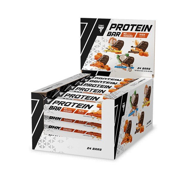 Trec Nutrition baltymų batonėlis, nougat ir karamelė, 24 vnt., sporto papildas