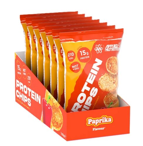 Applied Nutrition baltymų traškučiai, paprika, 7 x 50g