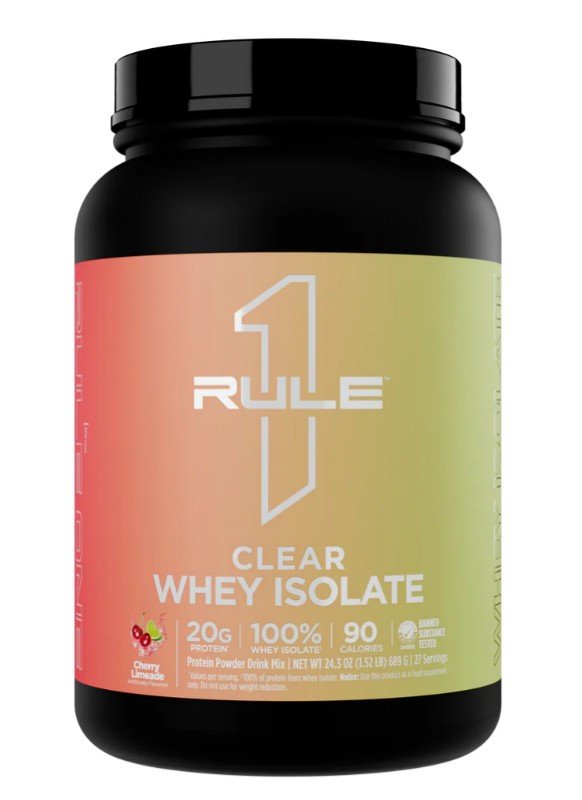 Rule One Clear Whey Isolate, Cherry Limeade - 689 gramų, baltymų papildas