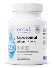 Osavi Liposomal Zinc, 15mg - 60 kapsulių