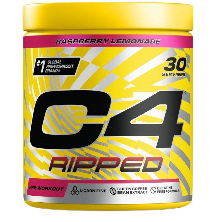 Cellucor C4 Ripped, Raspberry Lemonade - 192 g, sporto papildas