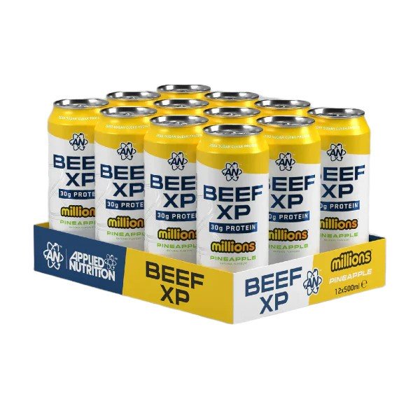 Applied Nutrition Beef XP -tölkit, Millions Ananas - 12 x 500 ml.