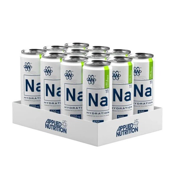 Applied Nutrition Na11 nesteytyspurkit, lime ja kurkku - 12 x 330 ml.